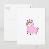 UNICORN ALPACA LLAMA shirten, accessoires, giften Briefkaart (Voorkant / Achterkant)