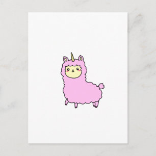 UNICORN ALPACA LLAMA shirten, accessoires, giften Briefkaart