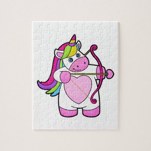 Unicorn als Archer met Bow en Pijl Legpuzzel (Verticaal)