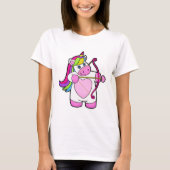Unicorn als Archer met Bow en Pijl T-shirt (Voorkant)