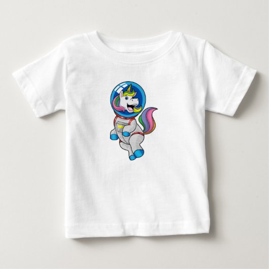 Unicorn als astronaut in de ruimte (Voorkant)