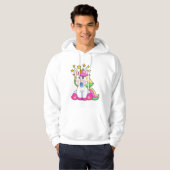 Unicorn als Baby met Pacifier Hoodie (Voorkant volledig)