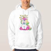 Unicorn als Baby met Pacifier Hoodie (Voorkant)