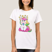 Unicorn als Baby met Pacifier T-shirt (Voorkant)