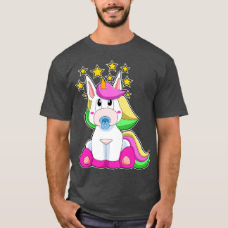 Unicorn als Baby met Pacifier T-shirt