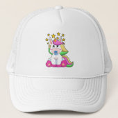 Unicorn als Baby met Pacifier Trucker Pet (Voorkant)