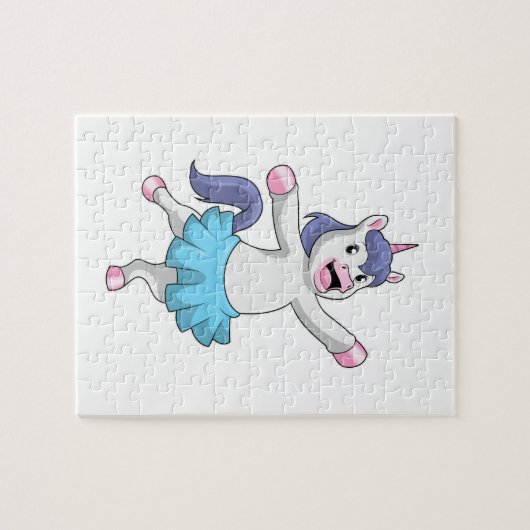 Unicorn als Ballerina in Ballet Legpuzzel (Horizontaal)