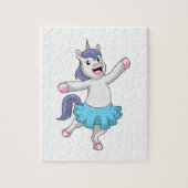 Unicorn als Ballerina in Ballet Legpuzzel (Verticaal)