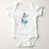 Unicorn als Ballerina in Ballet Romper (Voorkant)