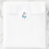 Unicorn als Ballerina in Ballet Ronde Sticker (Tas)