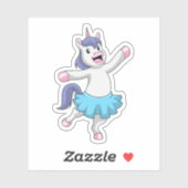 Unicorn als Ballerina in Ballet Sticker (Vel)