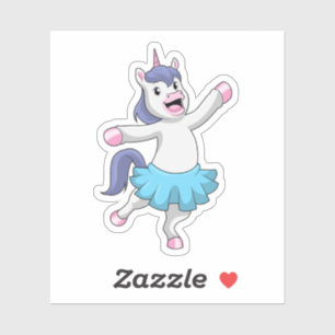 Unicorn als Ballerina in Ballet Sticker