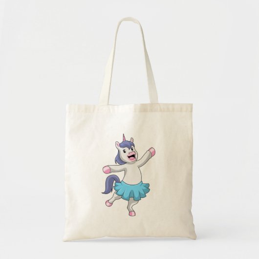 Unicorn als Ballerina in Ballet Tote Bag (Voorkant)