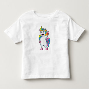 Unicorn als Hairdresser met Hairspray Kinder Shirts