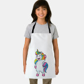 Unicorn als Hairdresser met Hairspray Schort (Insitu)