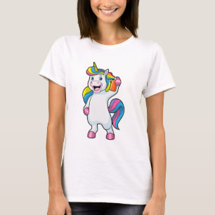 Unicorn als Hairdresser met Hairspray T-shirt