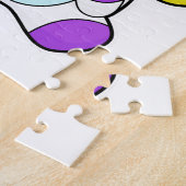 Unicorn als muzikant met gitaar legpuzzel (Zijkant)