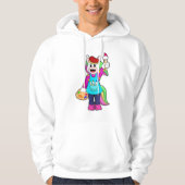 Unicorn als schilder hoodie (Voorkant)