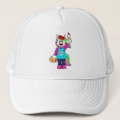Unicorn als schilder trucker pet (Voorkant)