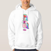 Unicorn als verpleegster hoodie (Voorkant)