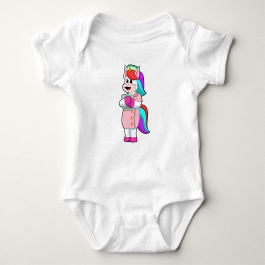 Unicorn als verpleegster romper (Voorkant)