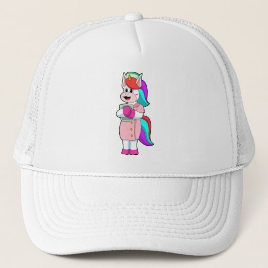 Unicorn als verpleegster trucker pet (Voorkant)