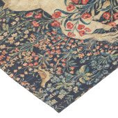 UNICORN AND DEER, FLOWERS, BOSBOUWDIEREN LANGE TAFELLOPER (Hoek)