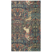 UNICORN AND DEER, FLOWERS, BOSBOUWDIEREN TAFELKLEED (Voorkant)