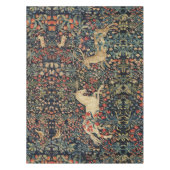 UNICORN AND DEER, FLOWERS, BOSBOUWDIEREN TAFELKLEED (Voorkant)