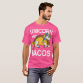 Unicorn And Tacos Rainbow Taco Squad Party T-shirt (Voorkant volledig)