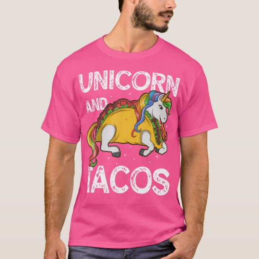 Unicorn And Tacos Rainbow Taco Squad Party T-shirt (Voorkant)