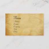 UNICORN/Antiek bruin perkament Visitekaartje (Voorkant)