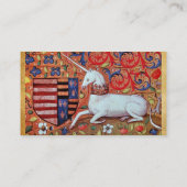 UNICORN, antiek roze Visitekaartje (Achterkant)