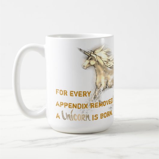 Unicorn Appendix-verwijderbeker Koffiemok (Links)