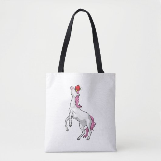 Unicorn Apple Fruit Tote Bag (Voorkant)