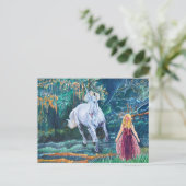 Unicorn Art Briefkaart (Staand voorkant)