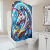 Unicorn Art Douchegordijn (In situ)