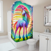 Unicorn Art Douchegordijn (In situ)