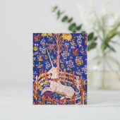 Unicorn Art - "The Unicorn in Captivity" Briefkaart (Staand voorkant)