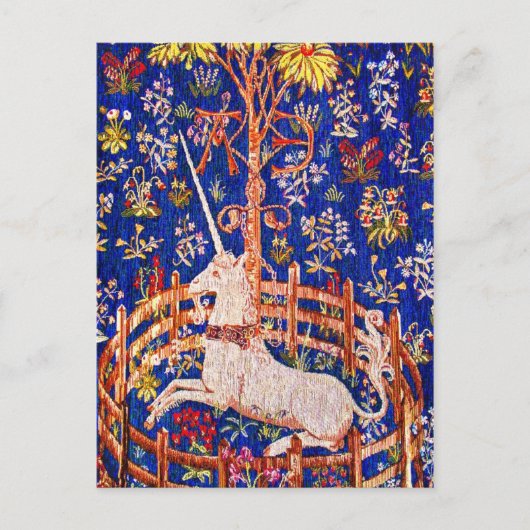 Unicorn Art - "The Unicorn in Captivity" Briefkaart (Voorkant)