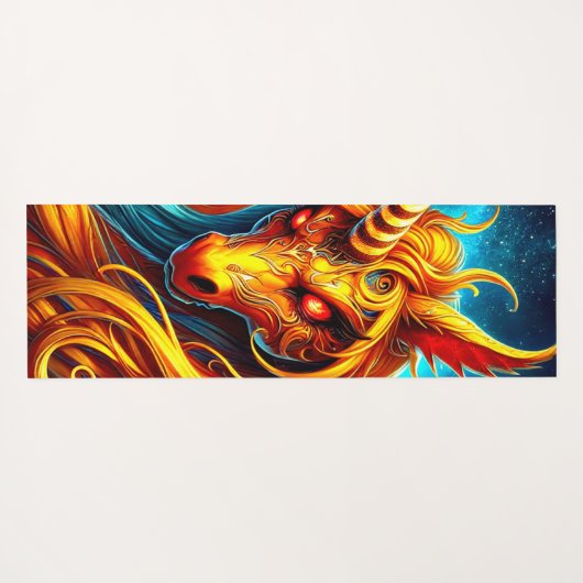 Unicorn Art Yogamat (Achterkant (horizontaal))