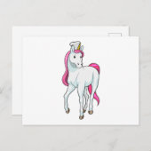 Unicorn as Cook with Chef hat Briefkaart (Voorkant / Achterkant)