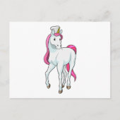 Unicorn as Cook with Chef hat Briefkaart (Voorkant)