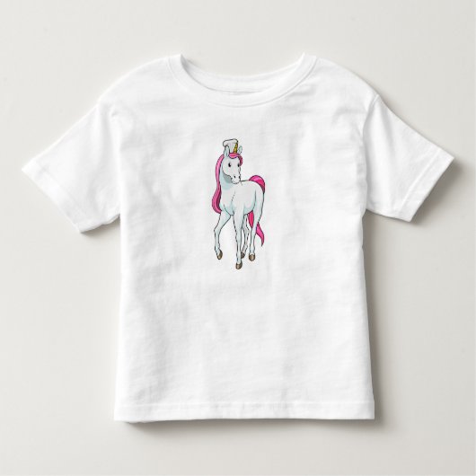Unicorn as Cook with Chef hat Kinder Shirts (Voorkant)