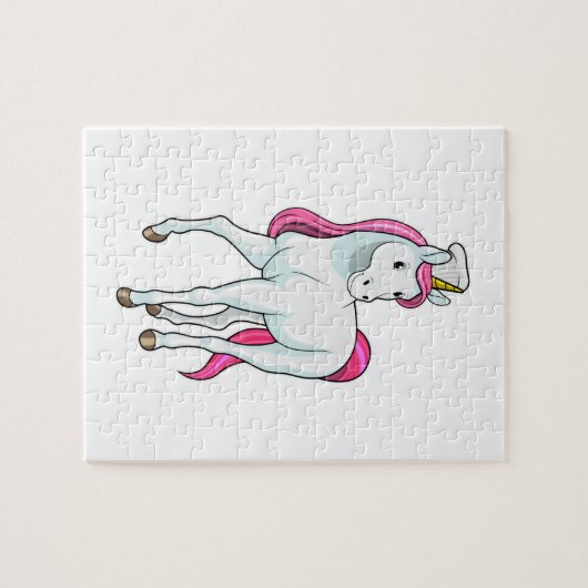 Unicorn as Cook with Chef hat Legpuzzel (Horizontaal)