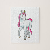 Unicorn as Cook with Chef hat Legpuzzel (Verticaal)