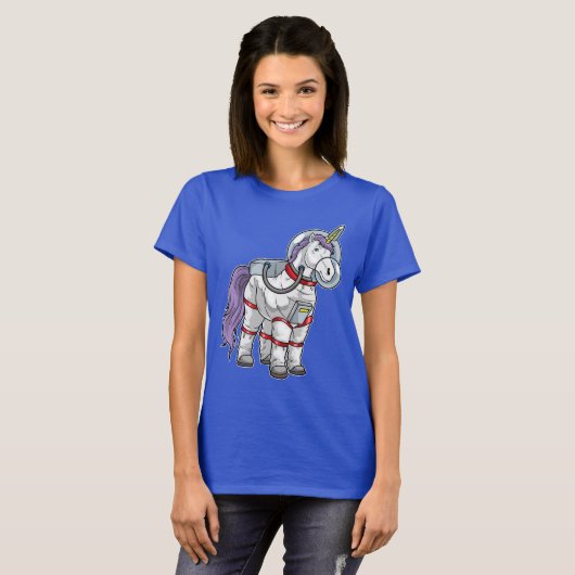 Unicorn Astronaut Space T-shirt (Voorkant volledig)