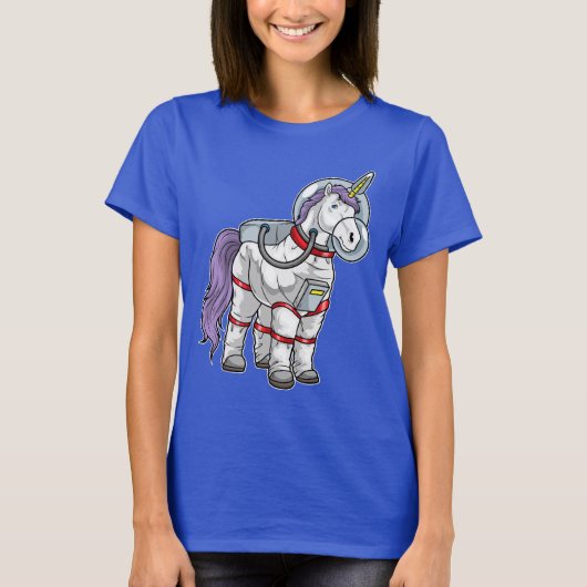 Unicorn Astronaut Space T-shirt (Voorkant)