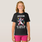 unicorn aunt girl birthday party apparel t-shirt (Voorkant volledig)