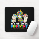 Unicorn Autism Awareness Muismat (Met muis)